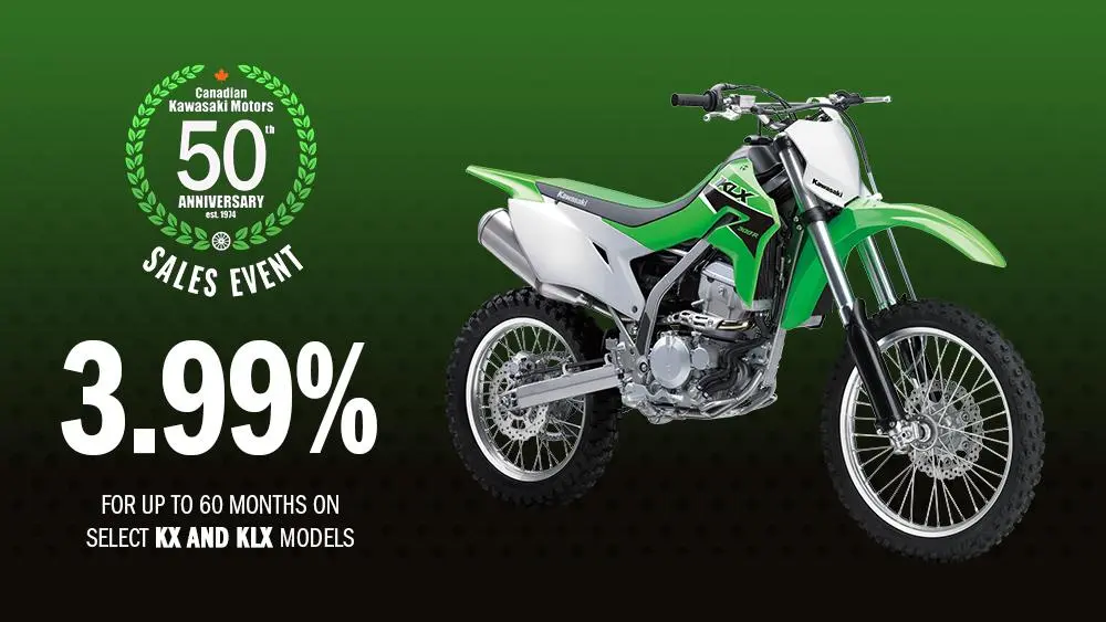 Good Times Financing – KX AND KLX – 3.99% for 60 month