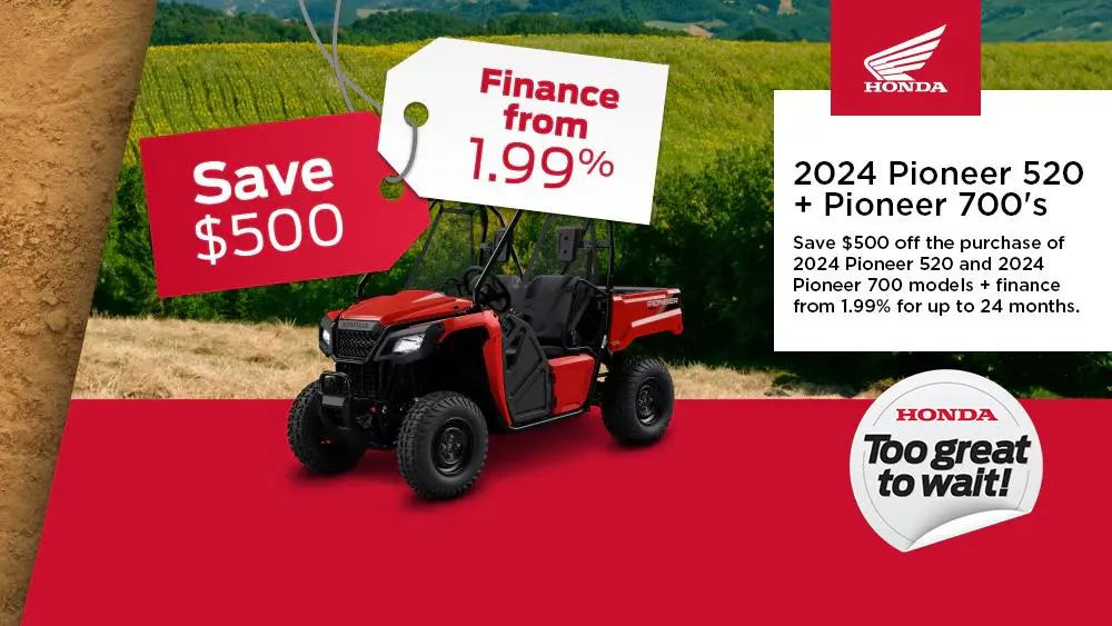 Honda – 2024 Pioneer 520 + Pioneer 700’s