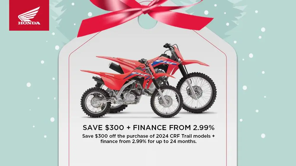 HONDA – SAVE $300 + FINANCE FROM 2.99%