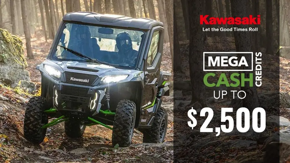 Get your Kawasaki now while supplies last!