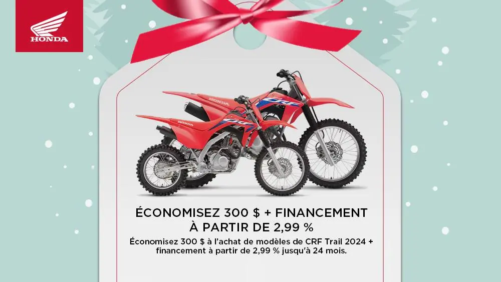 HONDA – ÉCONOMISEZ 300 $ + FINANCEMENT À PARTIR DE 2,99 %