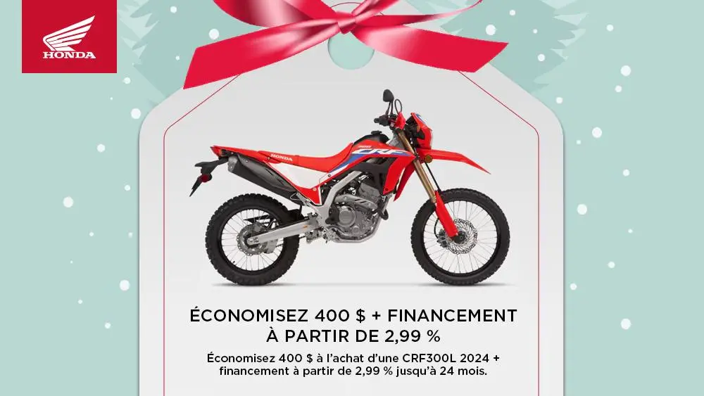 HONDA – ÉCONOMISEZ 400 $ + FINANCEMENT À PARTIR DE 2,99 %