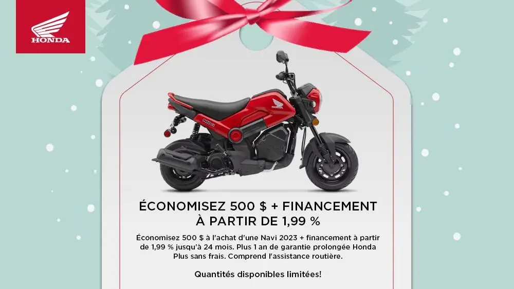 HONDA – ÉCONOMISEZ 500 $ + FINANCEMENT À PARTIR DE 1,99 % – Navi 2023