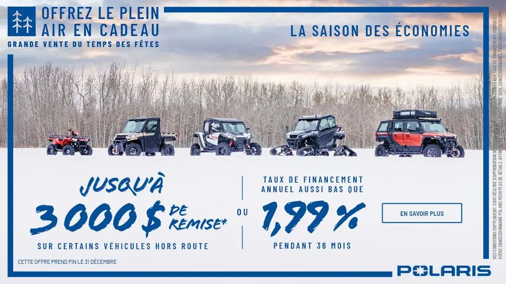 Polaris – La saison des économies