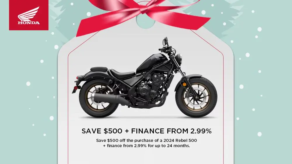 HONDA – SAVE $500 + FINANCE FROM 2.99%