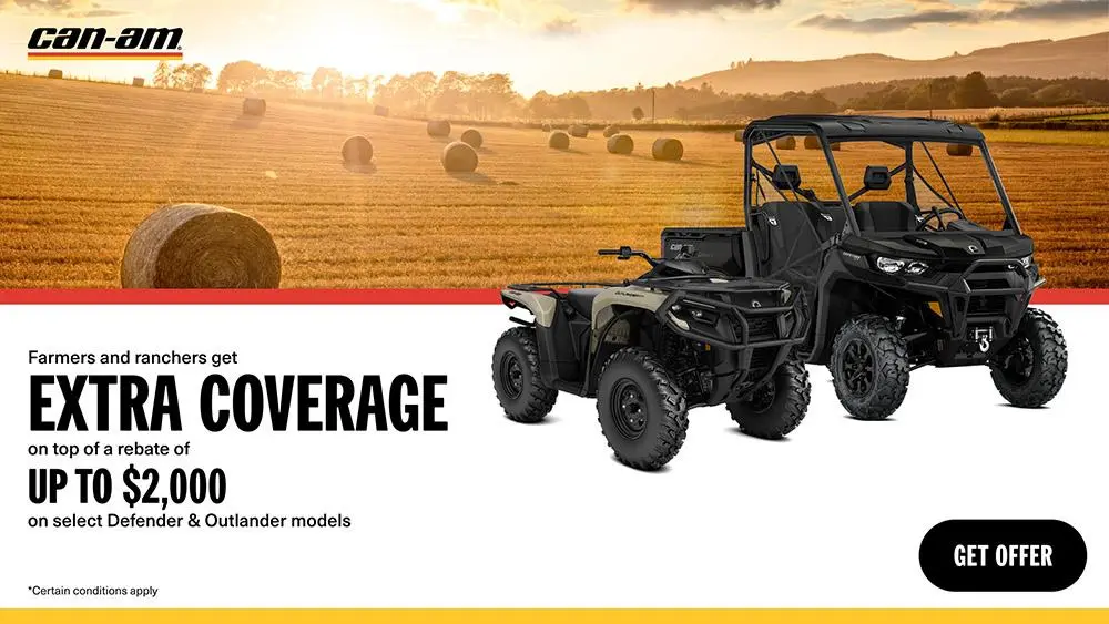 Farmers and ranchers get an additional year of coverage on select Can-Am models