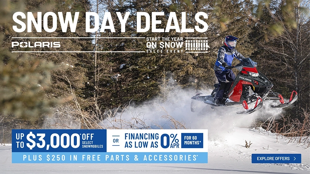 Start The Year On Snow - Polaris Snowmobiles alt