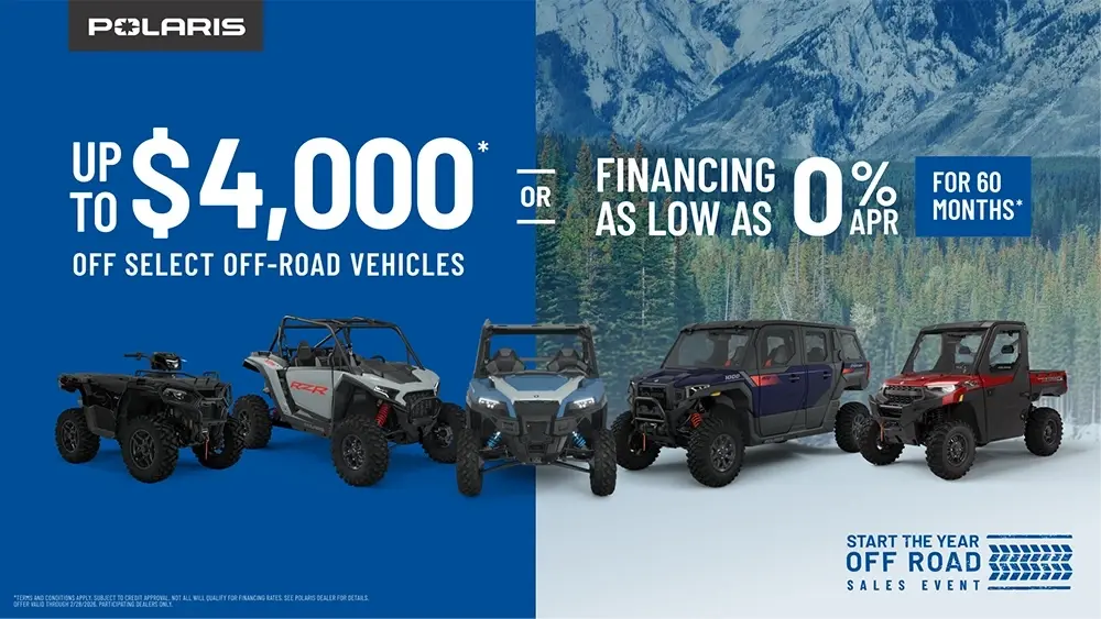 Start The Year Off-Road Sales Event