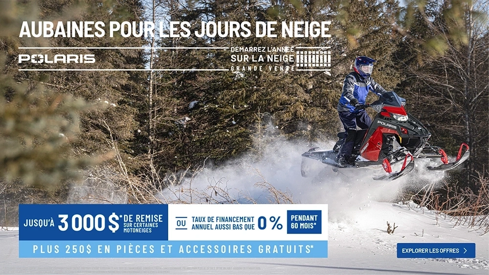 Commencez l'année sur la neige - Motoneiges Polaris alt