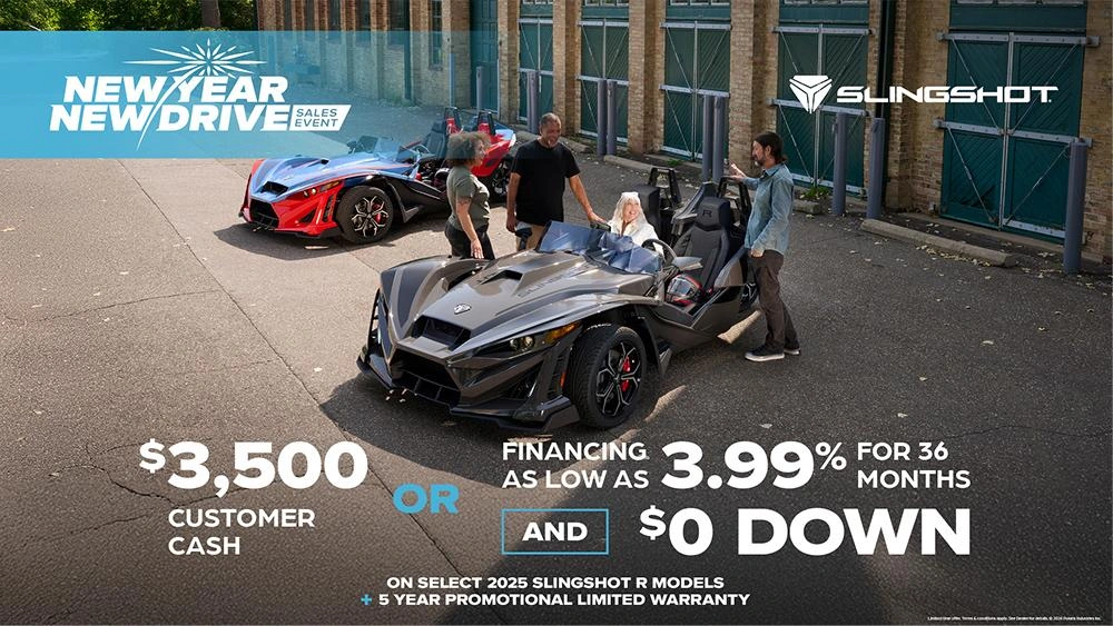 $3,500 Customer Cash or Financing offer for Slingshot R Models alt
