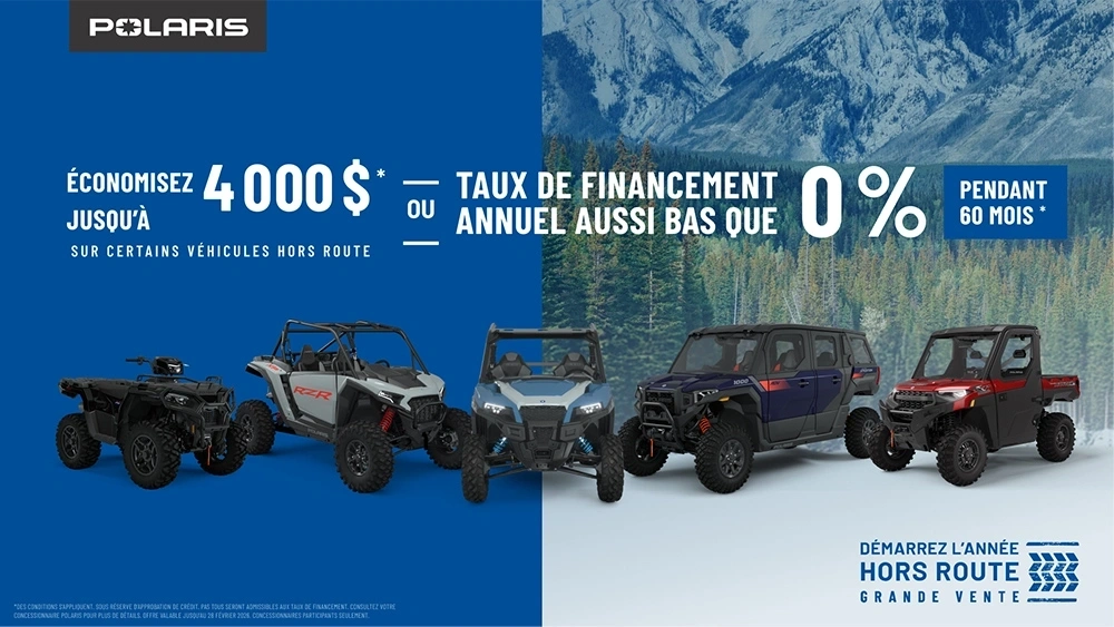 Démarrez l'année hors route - Grande vente alt