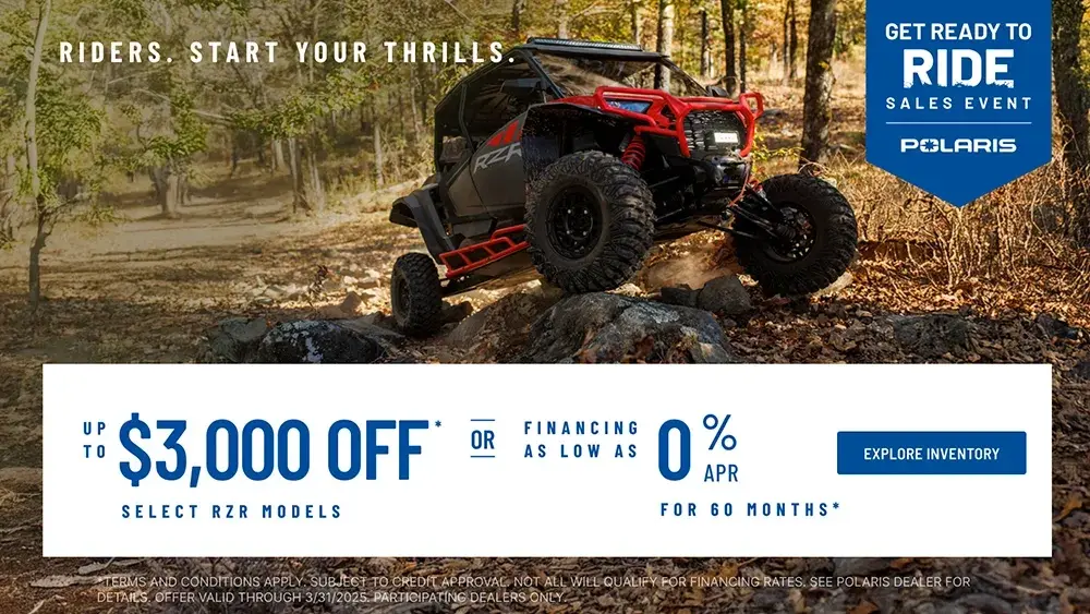 Get Ready to Ride Sales Event RZR