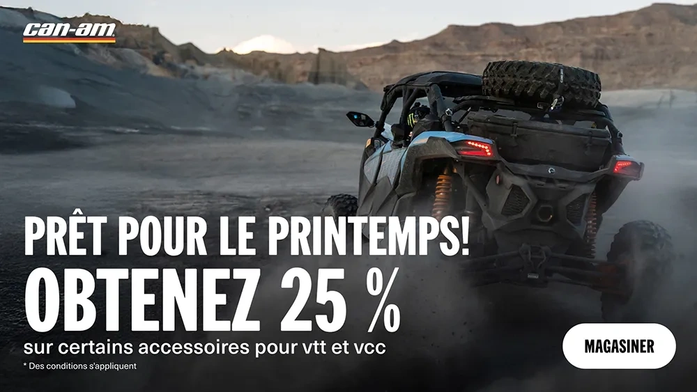Recevez 25 % de réduction sur certains accessoires pour VTT et SSV alt