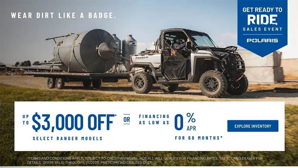 Get Ready to Ride Sales Event RANGER