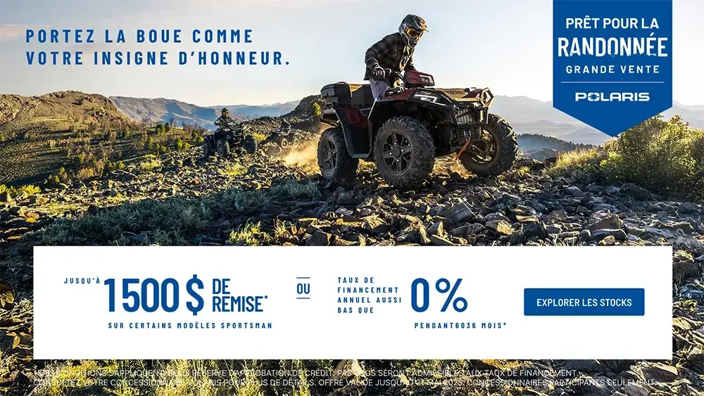 Prêt pour la randonnée Grande Vente VTT