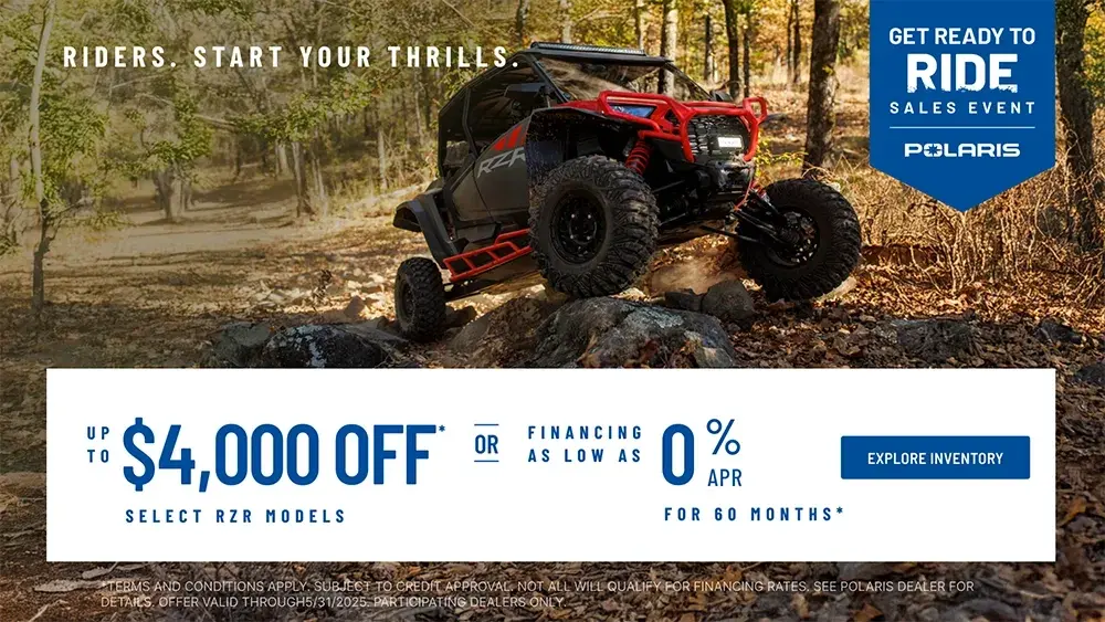 Get Ready to Ride Sales Event RZR