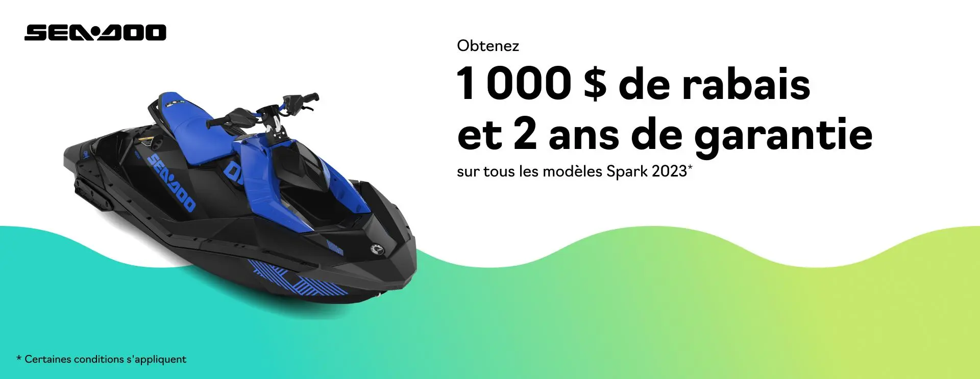 Obtenez 1 000 $ de rabais et 2 ans de garantie sur tous les modèles Spark 2023