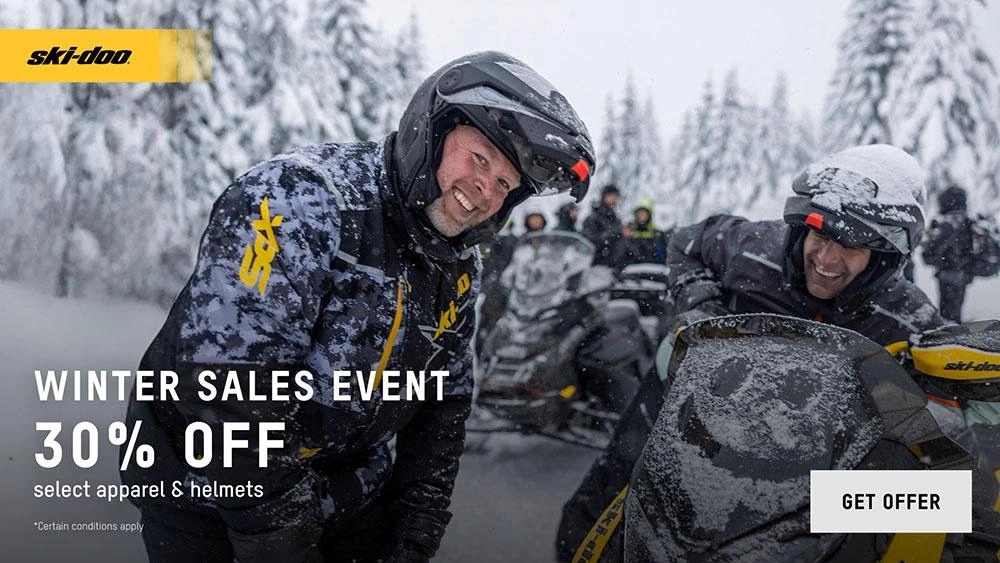 Get 30% Off Ski-Doo and Lynx Apparel and Helmets