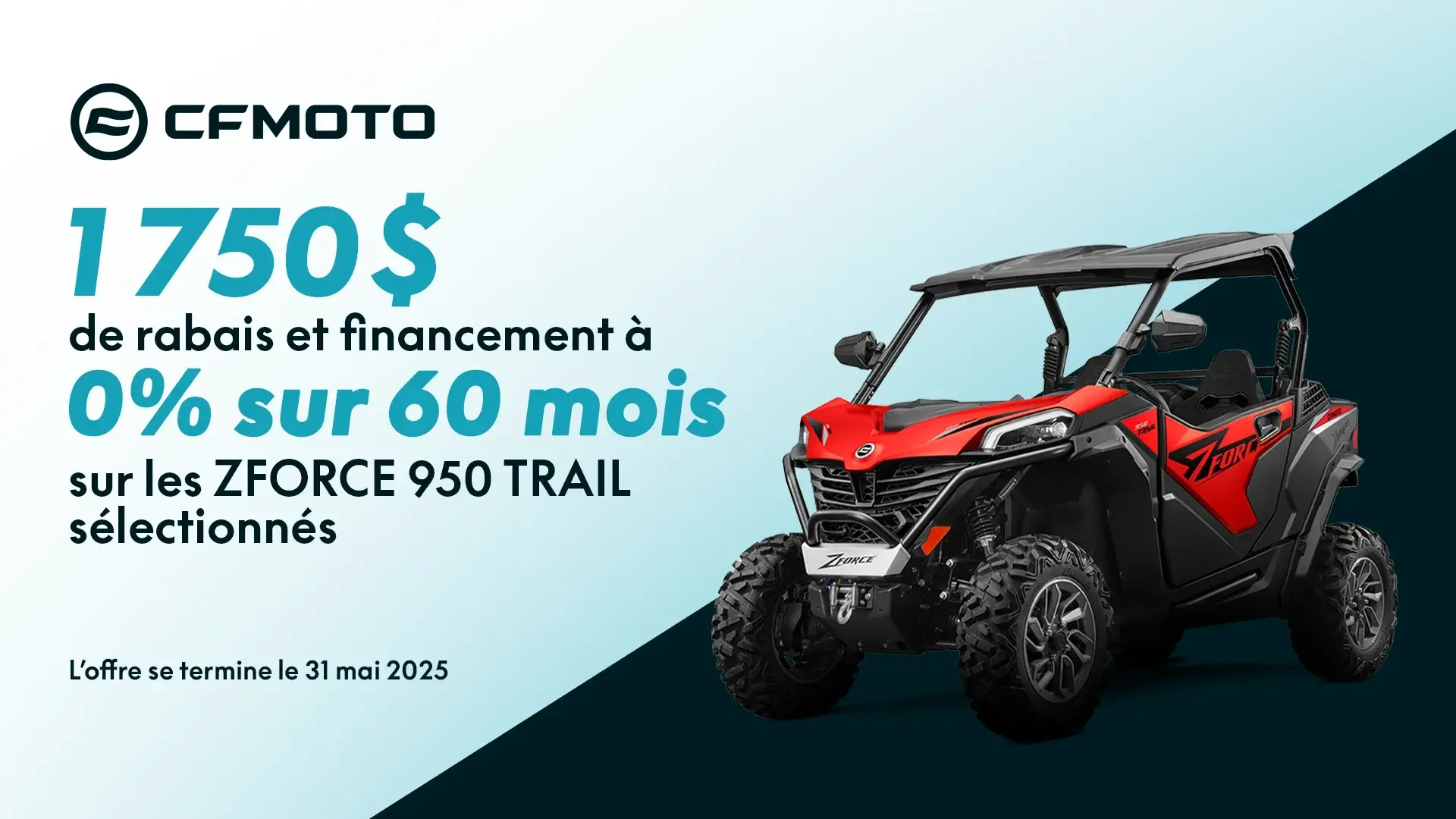 1 750$ de rabais et financement 0% sur 60 mois