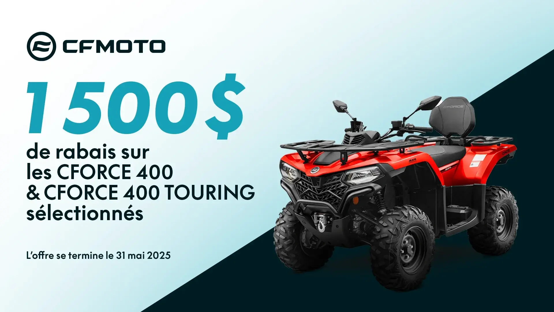 1 500$ de rabais ou financement 3.99% sur 72 mois
