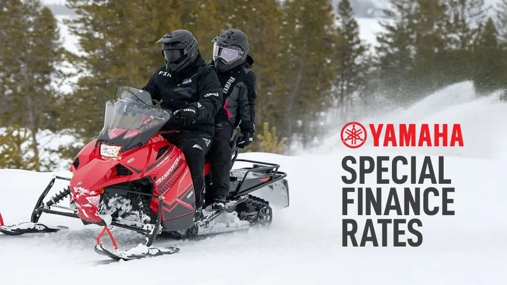 Special Finance Rates on select new, unused Yamaha Snowmobiles alt