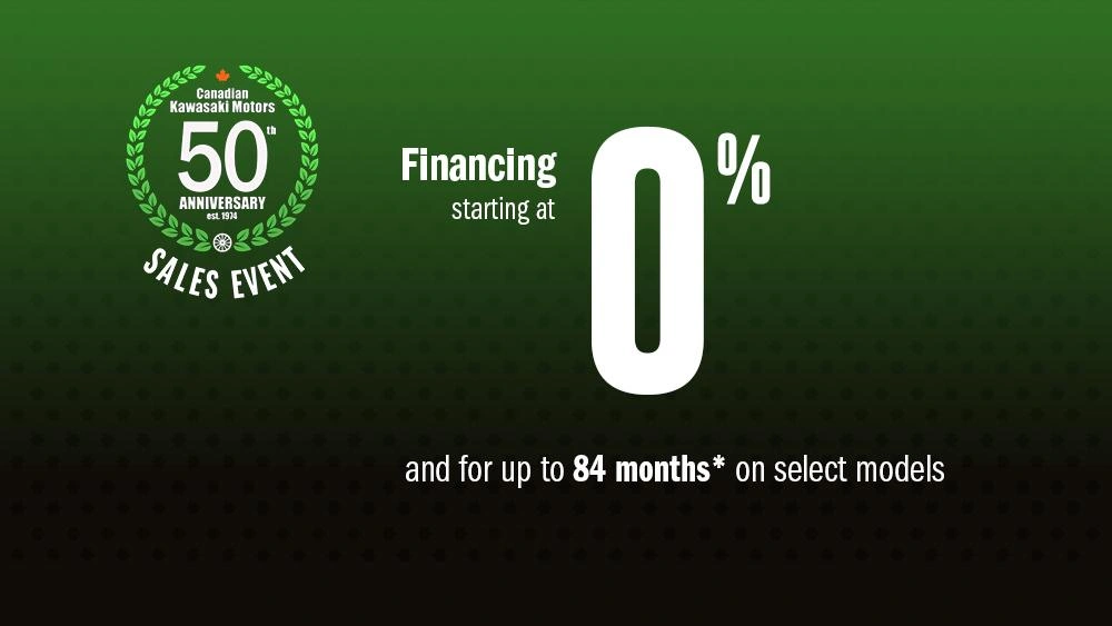 Canadian Kawasaki 50th Anniversary Event Financing alt