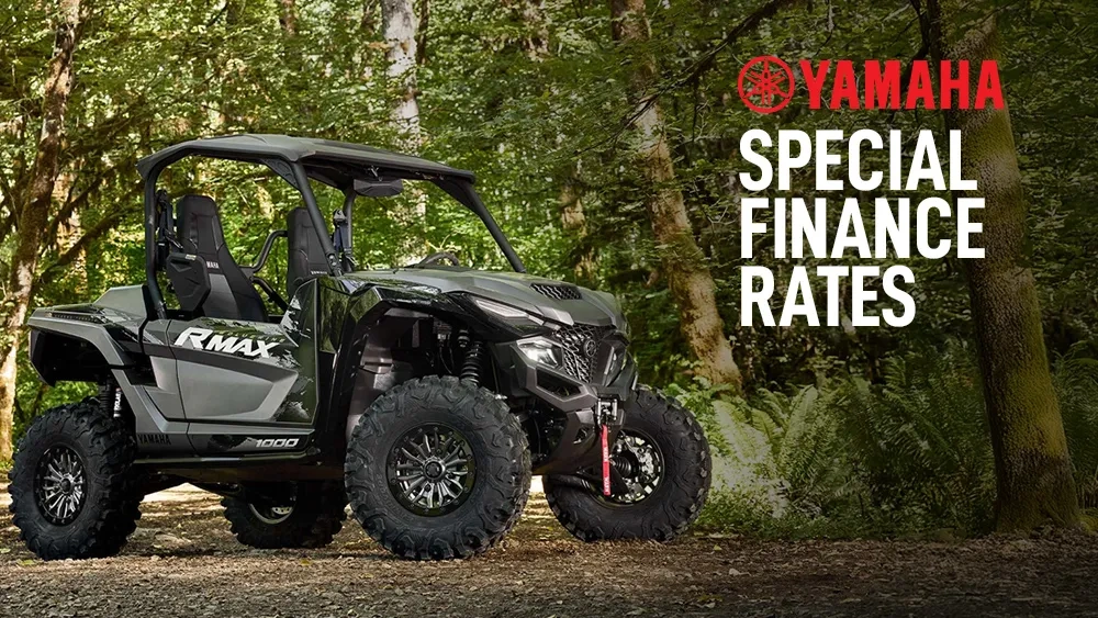 Special Finance Rates on select new, unused Yamaha Side-by-Sides alt