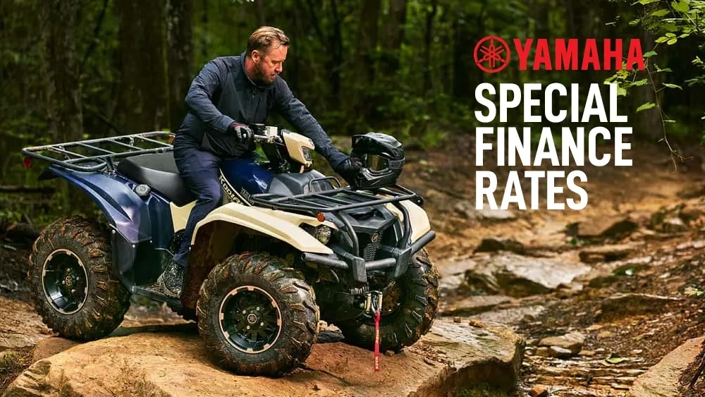 Special Finance Rates on select new, unused Yamaha ATVs alt