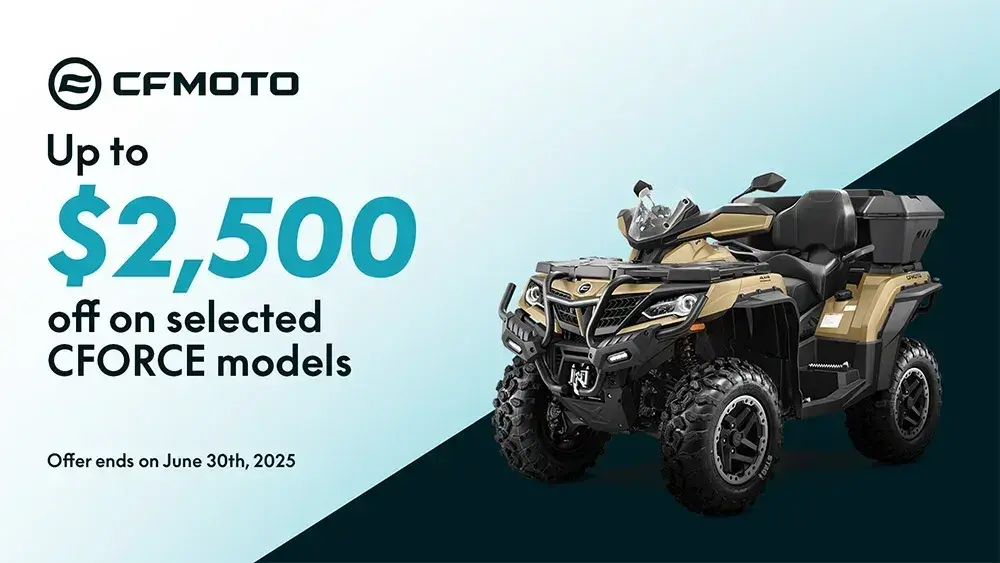 CFMOTO - Up to $2,500 off on selected CFORCE models