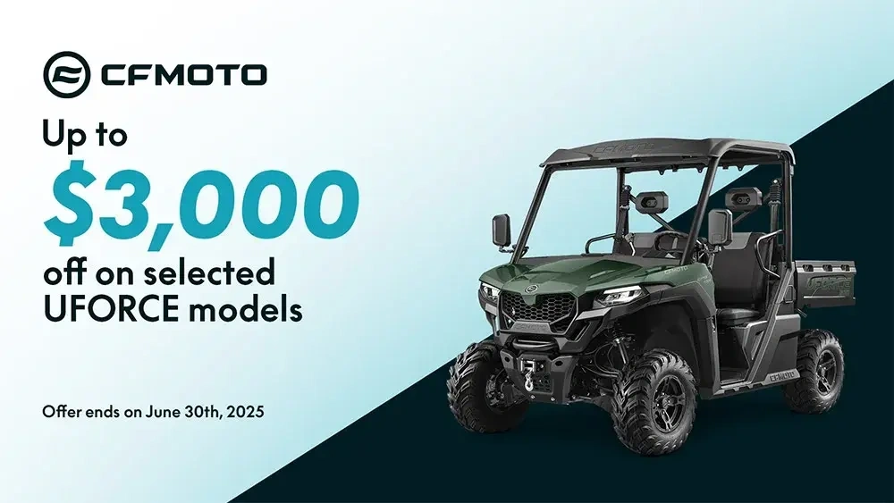 CFMOTO - Up to $3,000 off on selected UFORCE models alt