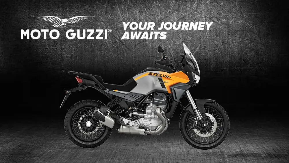 SPEND YOUR DAYS WITH A NEW MOTO GUZZI STELVIO WITH UP TO $1500 PERFORMANCE CREDIT!