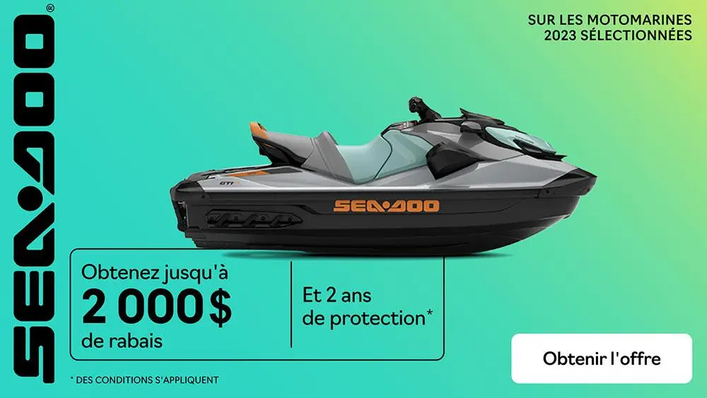 Obtenez jusqu'à 2 000 $ de rabais et 2 ans de garantie sur tous les modèles 2023