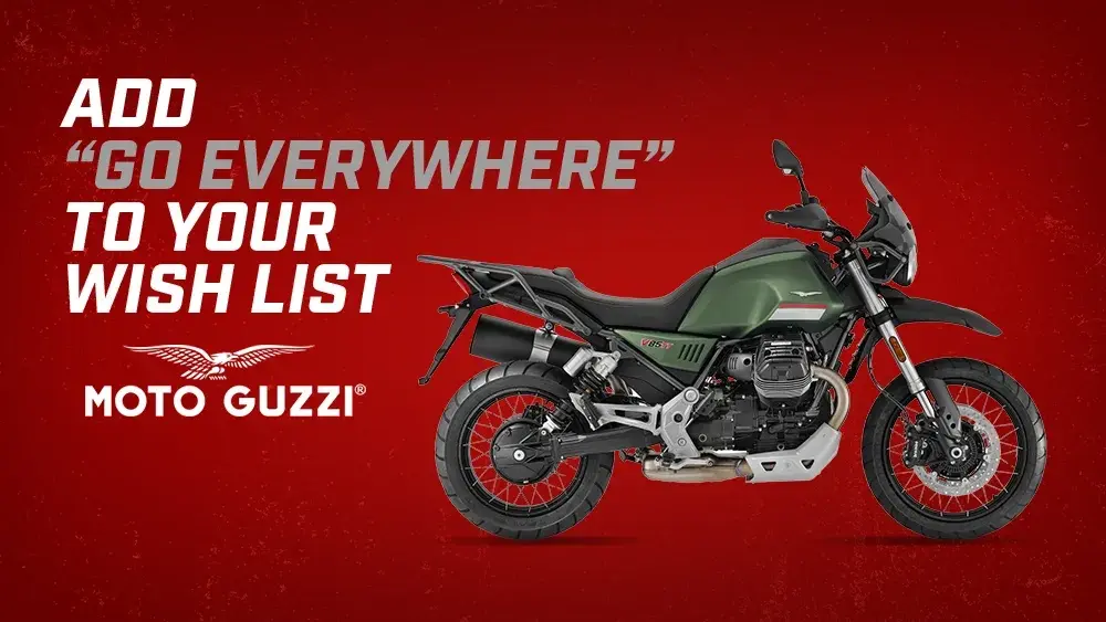 GO EVERYWHERE ON A NEW MOTO GUZZI V85TT WITH UP TO $1250 OFF!