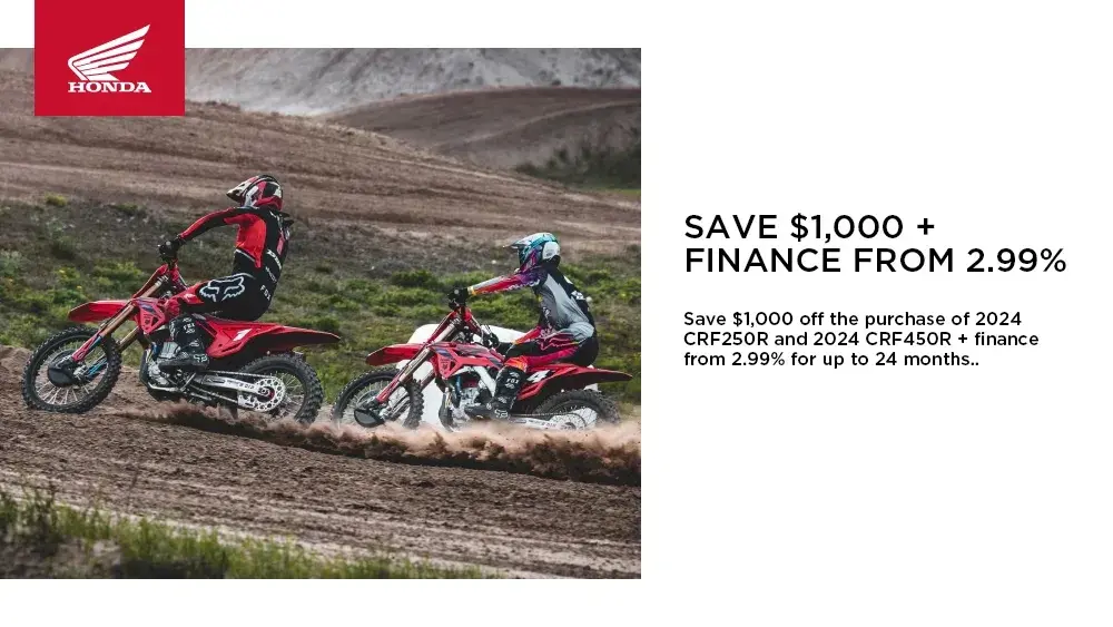 Honda – 2024 CRF250R and 2024 CRF450R – 2025 Offer