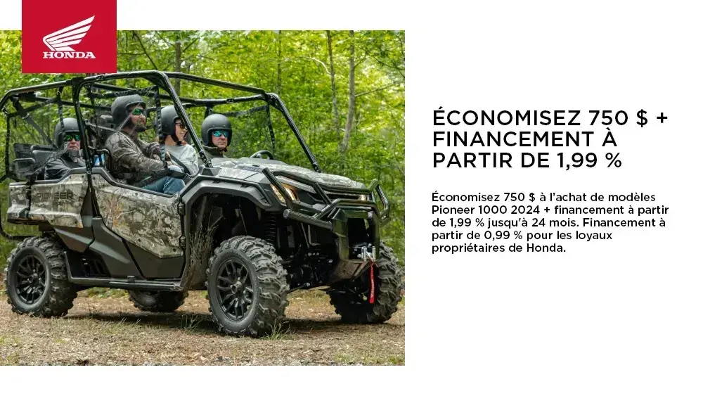 Honda – Modèles Pioneer 1000 2024 – Offre 2025