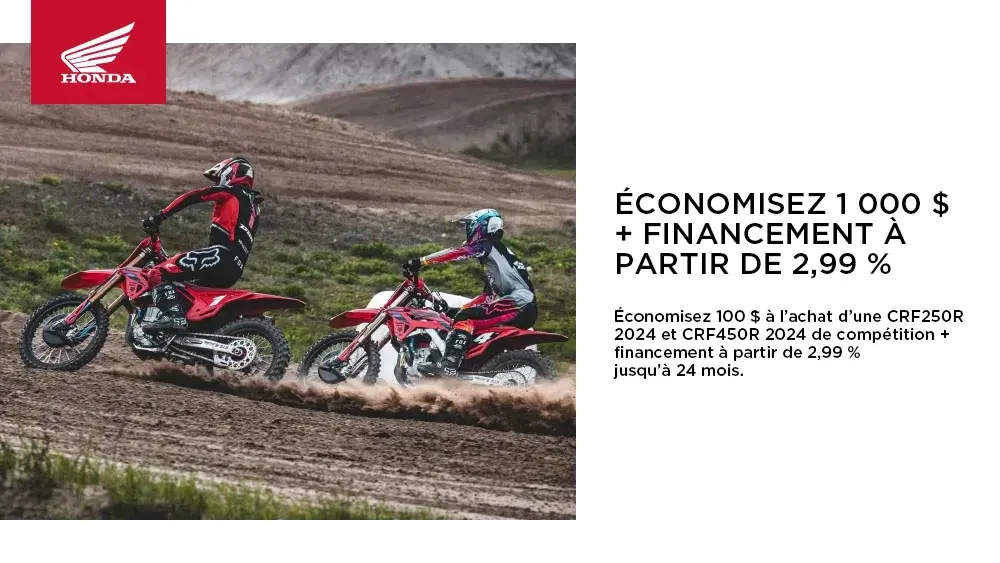 Honda – CRF250R 2024 et CRF450R 2024 – Offre 2025