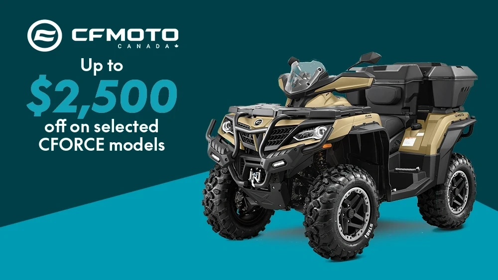 Up to $2,500 off on our selected CFORCE models alt