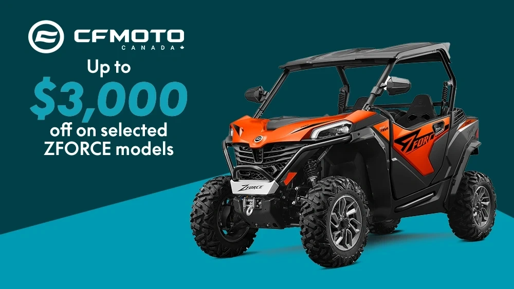 Up to $3,000 off on our selected ZFORCE models alt