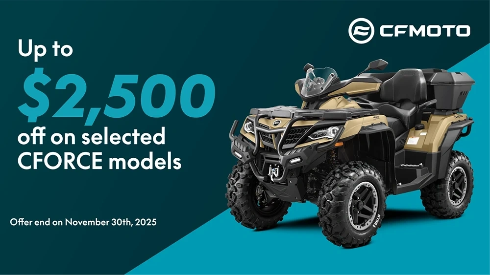 Up to $3,500 off on our selected CFORCE models alt
