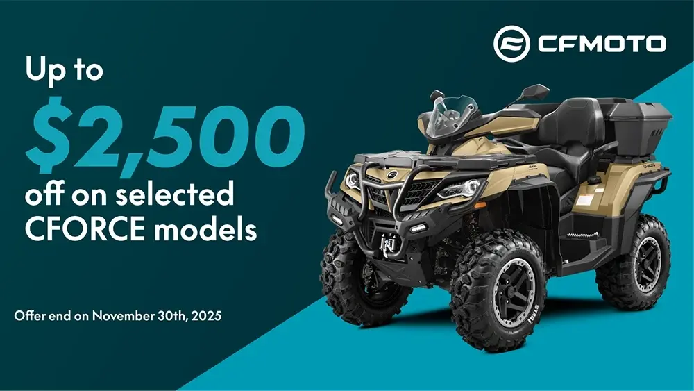 Up to $3,500 off on our selected CFORCE models
