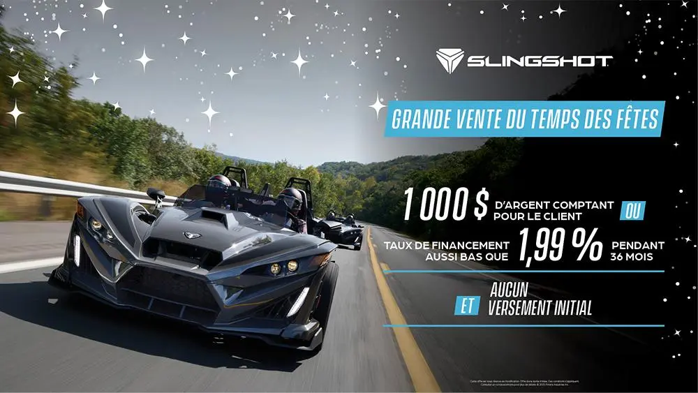 Promotion de financement à 3,99 % ou remise client de 1 500 $