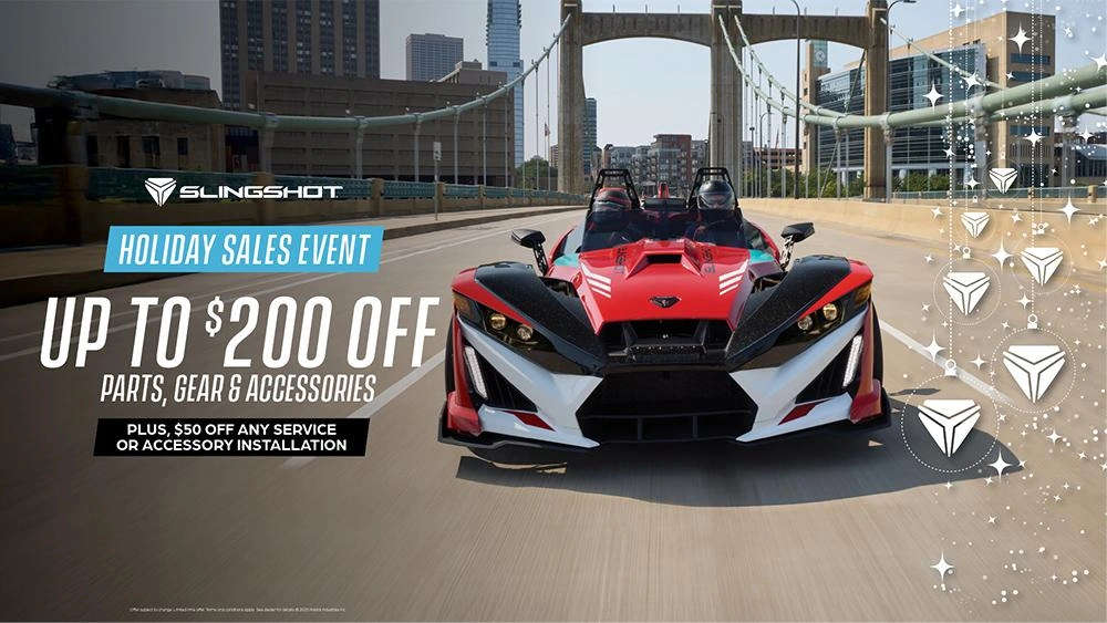 Save up to $200 off all parts, gear and accessories. Plus, $50 off any service or accessory install. November 1 until December 31. alt