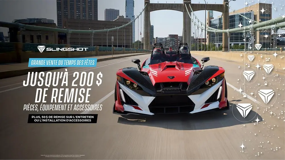 Jusqu'a 200 $ de remise pieces, equipement et accessoires, plus 50 $ de remise sur l'entretien ou l'installation d'accessoires