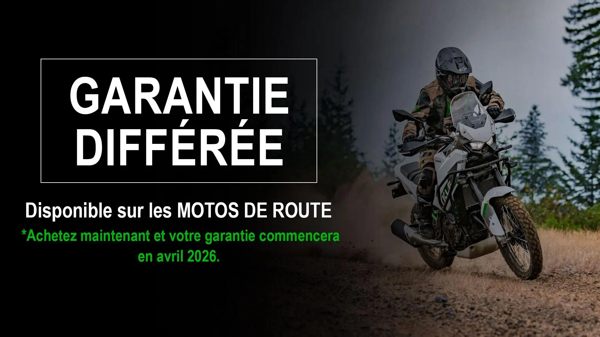 Garantie Reportée de Kawasaki - Motos de route