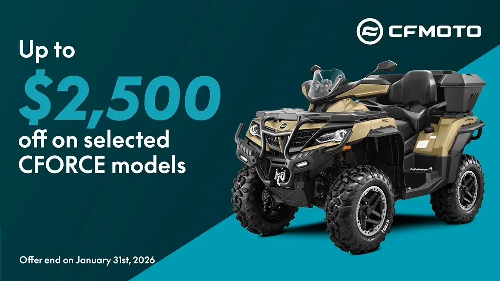 Up to $3,500 off on our selected CFORCE models