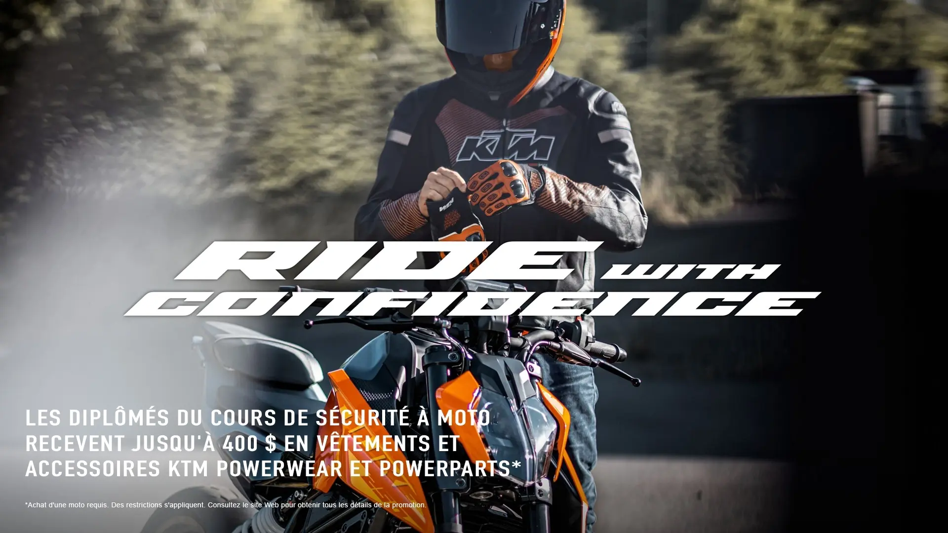 Programme de conduite sécuritaire KTM