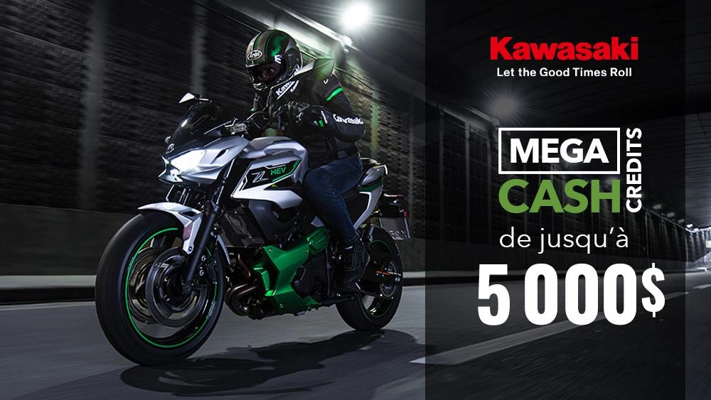 Procurez-vous votre Kawasaki dès maintenant, jusqu’à épuisement des stocks! alt