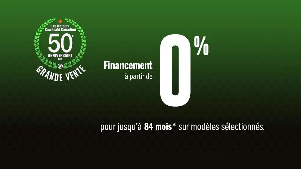 Financement 50e Anniversaire des Moteurs Kawasaki Canadien