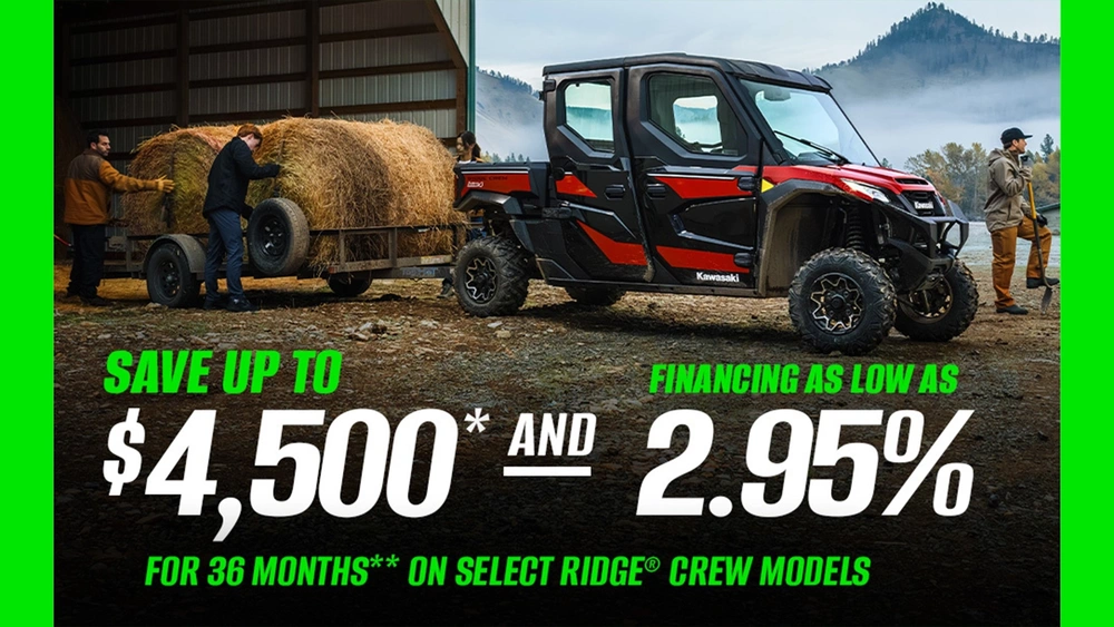 Good Times Start with Great Deals - RIDGE® Crew Side-by-Sides alt