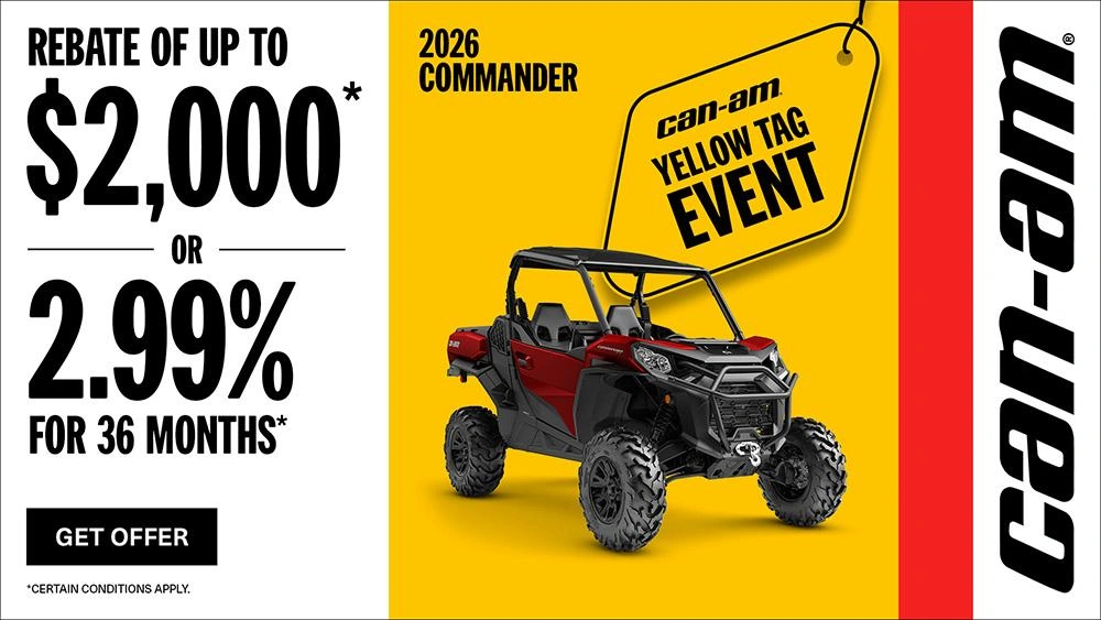 Save up to $2,000 or 2.99% for 36 months on select 2026 Commander alt